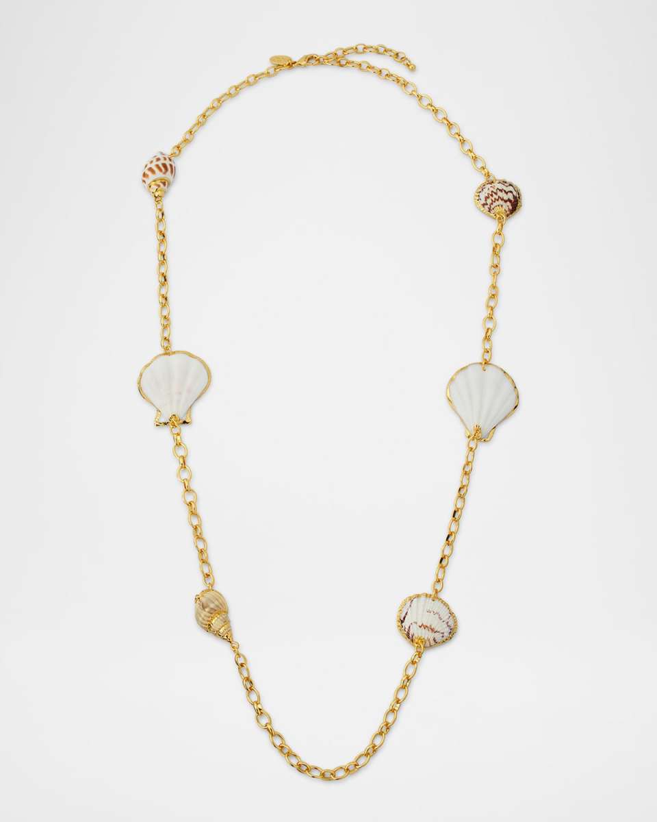 Multi-Seashell Station Necklace